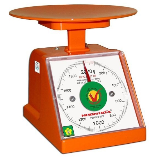 Cân nhựa Nhơn Hòa 2kg NHPS-CR-2