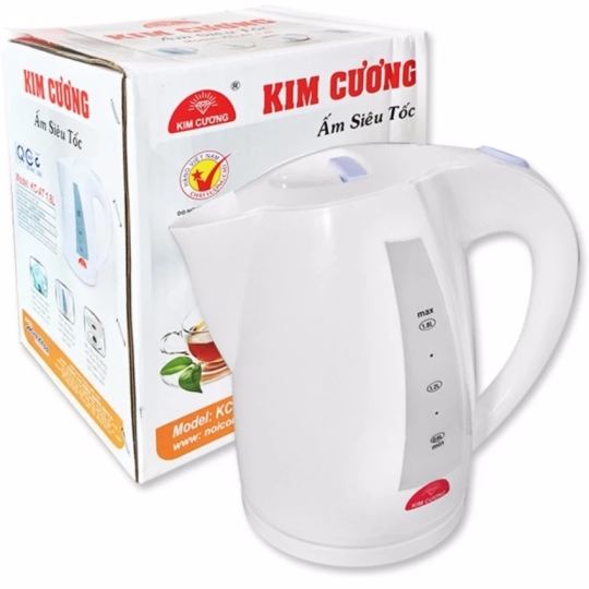 ẤM ĐUN SIÊU TỐC NHỰA KIM CƯƠNG KC-AT1.8L (ASTKC18)