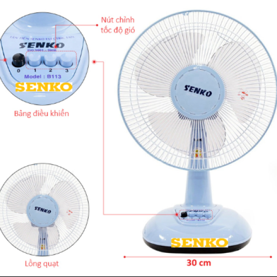 Quạt điện để bàn SENKO B113/B1213/B1216